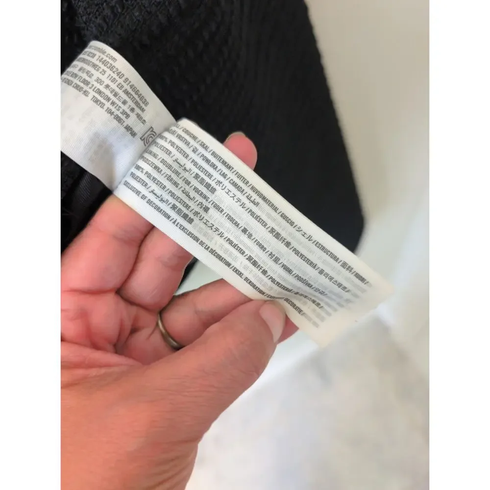 Abercrombie & Fitch Collarless Tweed Blazer Jacket size M - Picture 4 of 5